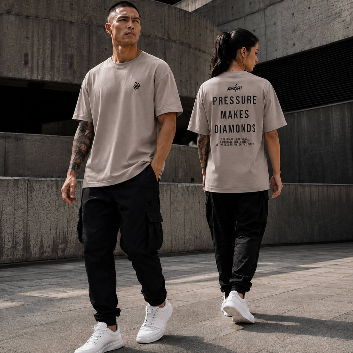 Oversized T-Shirt "Diamond" Print